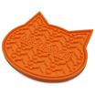 Лизательный коврик Mr.Kranch для медленного поедания силиконовый 12*12 см оранжевый на присосках — фото 3