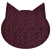 Лизательный коврик Mr.Kranch для медленного поедания силиконовый 12*12 см бордовый на присосках