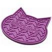 Лизательный коврик Mr.Kranch для медленного поедания силиконовый 12*12 см фиолетовый на присосках — фото 3