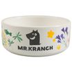 Миска Mr.Kranch керамическая для собак 420 мл Цветы Прованса васильковая