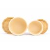 Миска Mr.Kranch Bamboo керамическая сливочная бамбуковой подставке 860 мл — фото 5