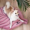 Лежанка Mr.Kranch для собак Листочек средняя двусторонняя размер 90х65х5см розовая — фото 6