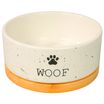 Миска Mr.Kranch Bamboo WOOF керамическая белая на бамбуковой подставке 860 мл СКИДКА 40% — фото 3