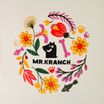 Бокс Mr.Kranch керамический для хранения корма для собак Цветы Прованса 1900 мл розовый — фото 2