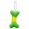 Игрушка Mr.Kranch для собак мелких и средних пород Косточка с канатом 31х9х4см, зеленая с желтым СКИДКА 50%
