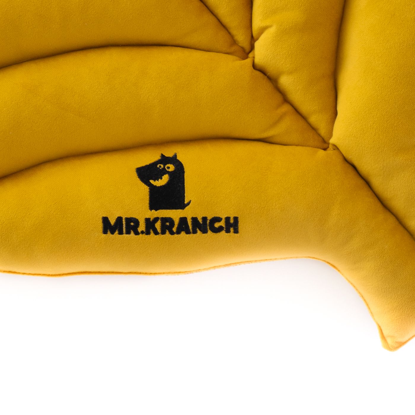 Лежанка Mr.Kranch для собак Листочек средняя размер 90х65х5см охра — фото 2