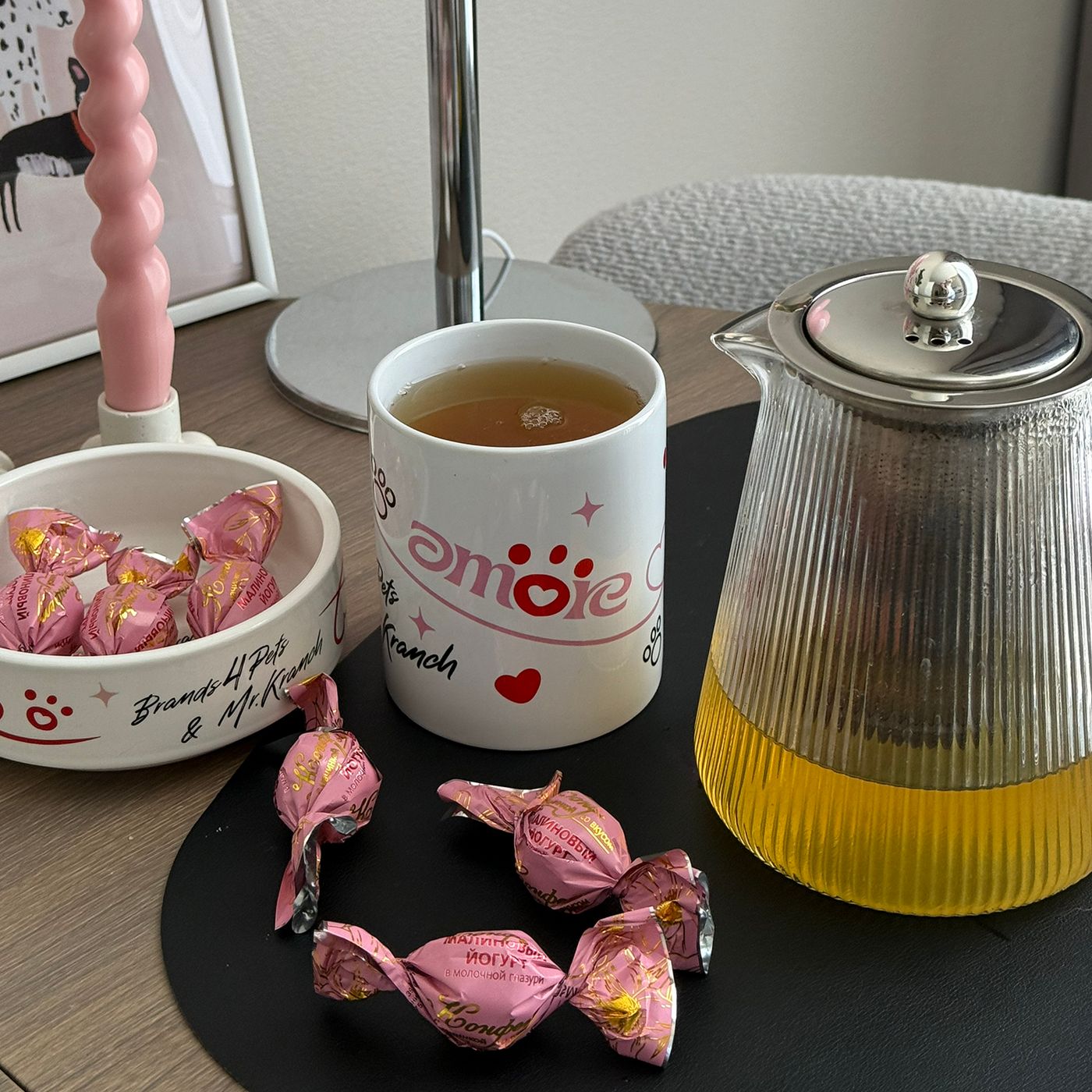 Лимитированная фарфоровая миска Mr.Kranch × Brands4Pets «Amore» 350 мл, белая — фото 6