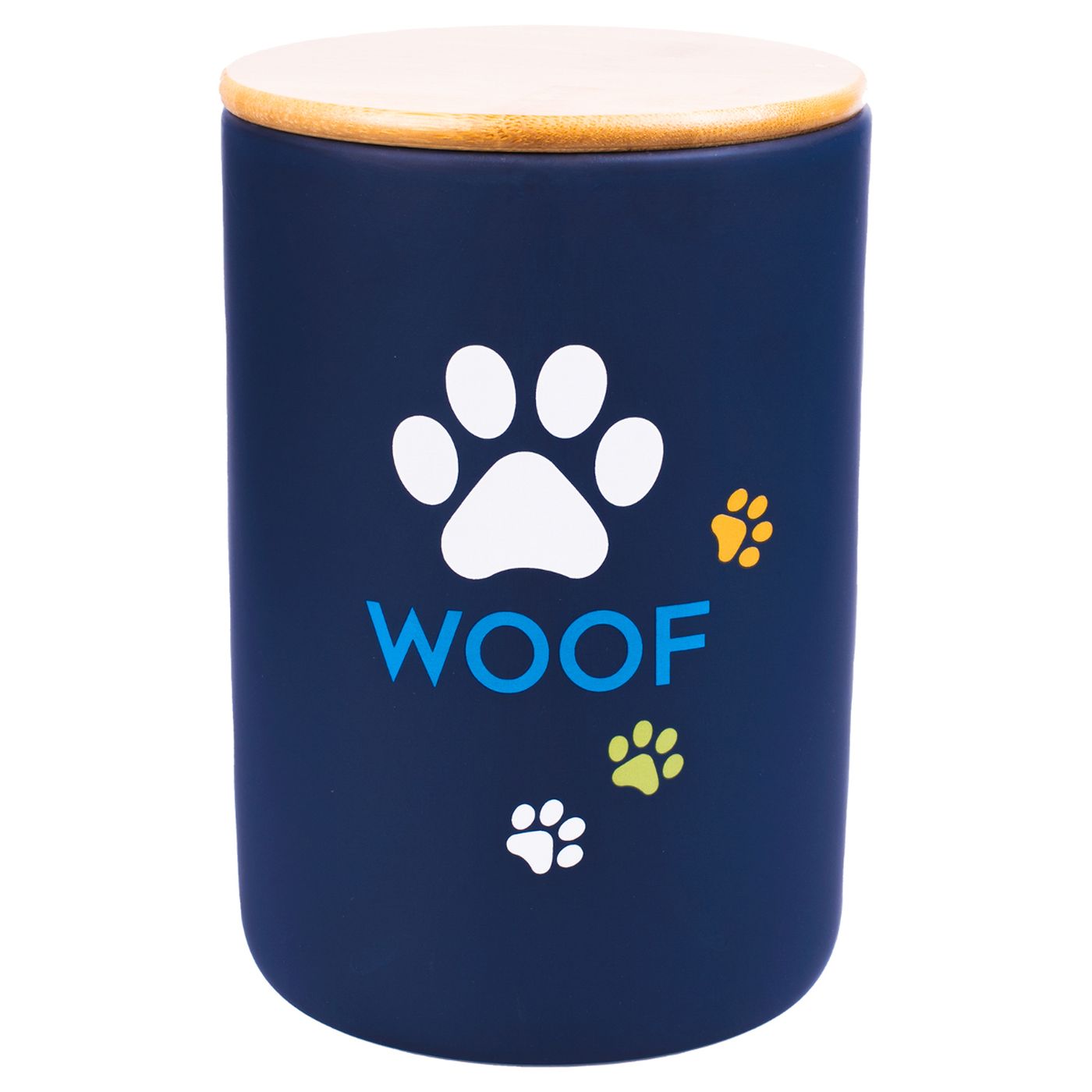 Бокс Mr.Kranch керамический для хранения корма для собак WOOF 1900 мл черный СКИДКА 50% — фото 2