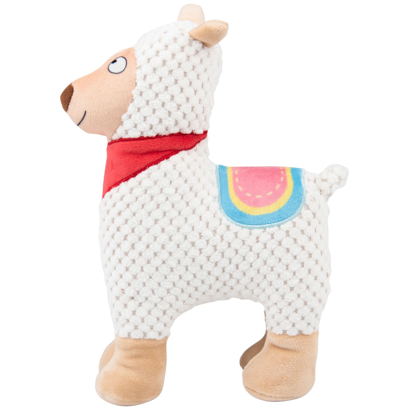 Игрушка Mr.Kranch для собак Лама плюшевая с пищалкой 20 см белая СКИДКА 50% — фото 2
