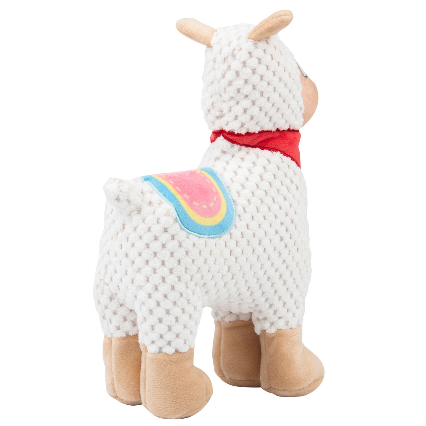 Игрушка Mr.Kranch для собак Лама плюшевая с пищалкой 20 см белая СКИДКА 50% — фото 3