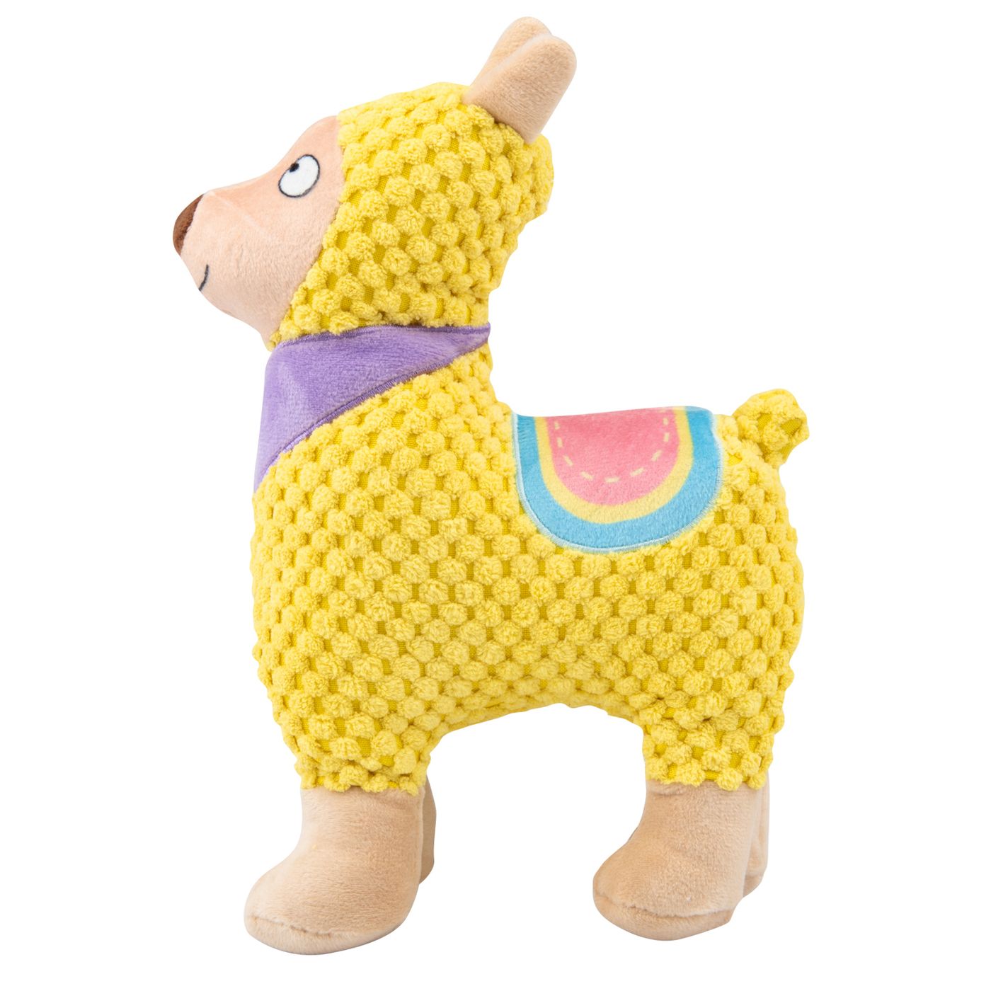 Игрушка Mr.Kranch для собак Лама плюшевая с пищалкой 20 см желтая СКИДКА 50% — фото 2