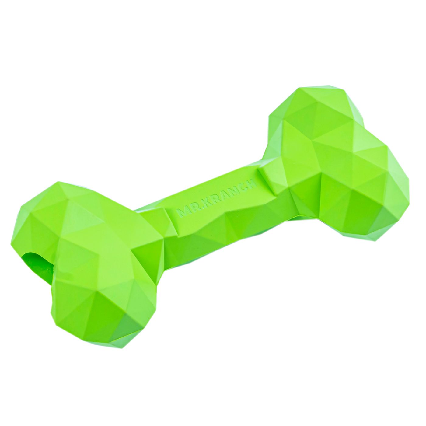 Игрушка Mr.Kranch для собак Кость дентальная Diamond 20 см зелёная с ароматом курицы — фото 2