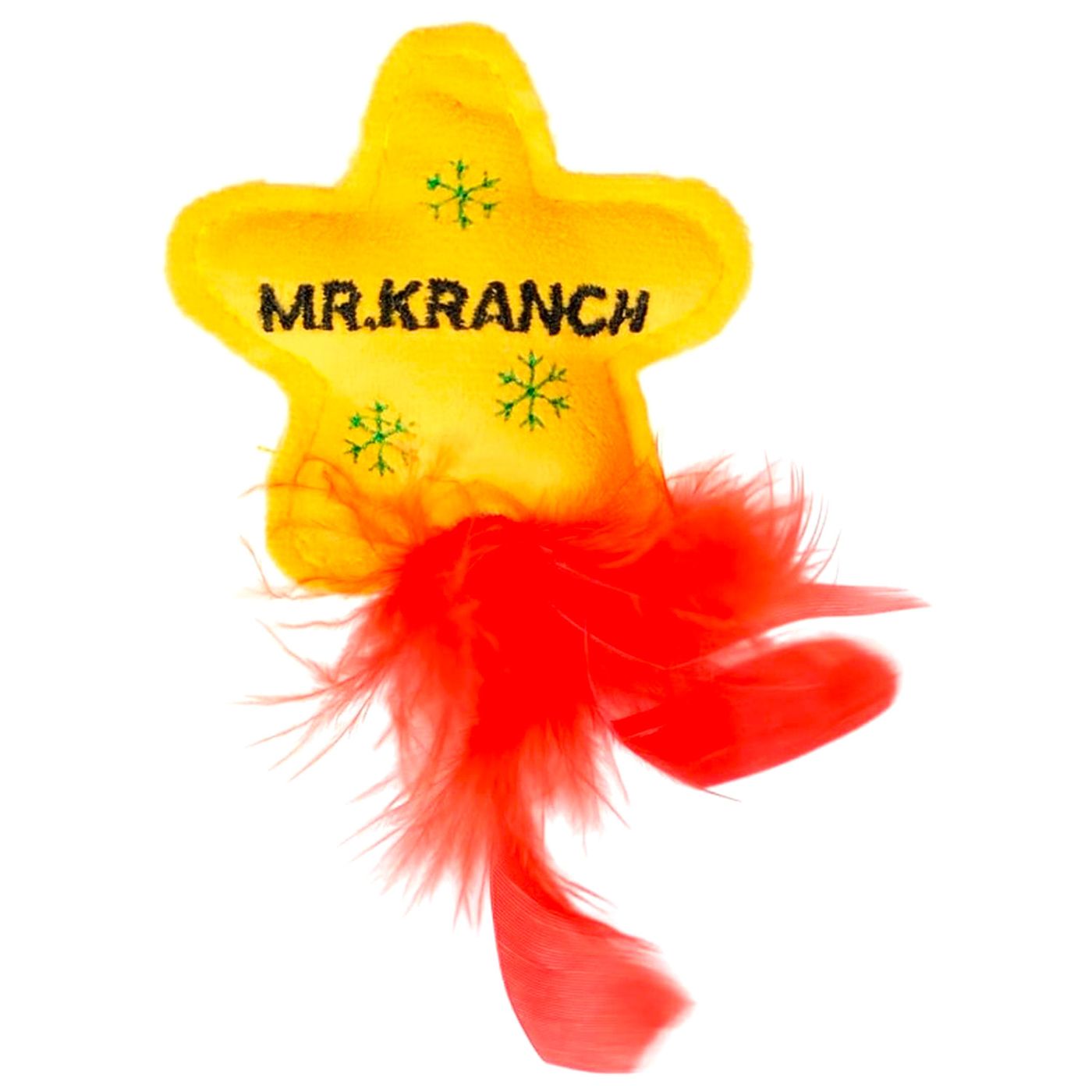 Набор игрушек Mr.Kranch для кошек Елочка и Звездочка Новогодняя плюшевые с кошачьей мятой и перышками 2 шт х 7 см СКИДКА 50% — фото 3