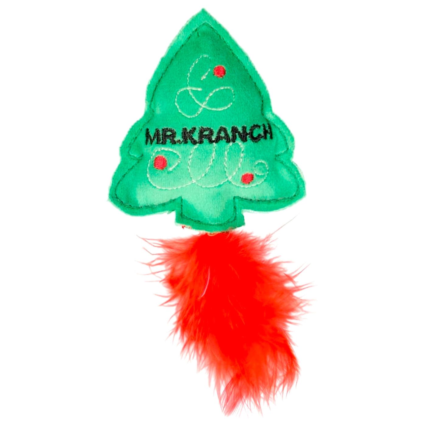 Набор игрушек Mr.Kranch для кошек Елочка и Звездочка Новогодняя плюшевые с кошачьей мятой и перышками 2 шт х 7 см СКИДКА 50% — фото 4