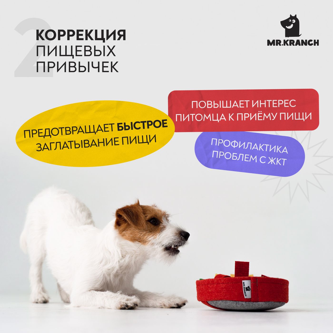 Нюхательная игрушка Mr.Kranch Пицца размер 18x18см — фото 4