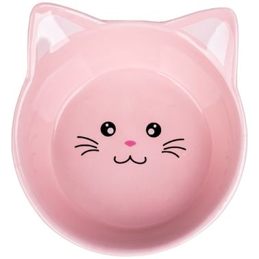 Миска Mr.Kranch керамическая для кошек Мордочка кошки 200 мл розовая СКИДКА 40%