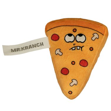 Игрушка Mr.Kranch для собак Кусочек пиццы с пищалкой 11см СКИДКА 50%